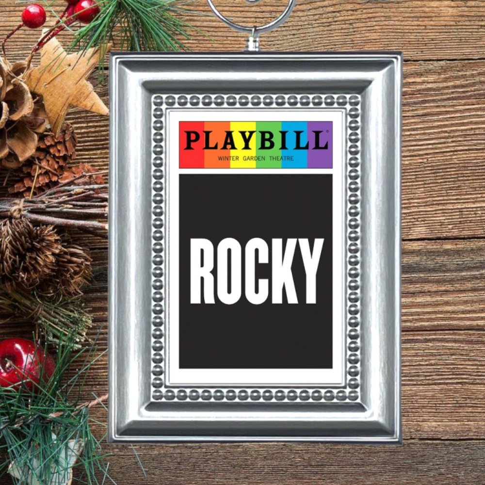 Rocky Broadway Musical Playbill Christmas Tree‎ Ornament